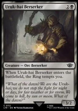 Uruk-hai Berserker [LTR #112] ENGLISH NM