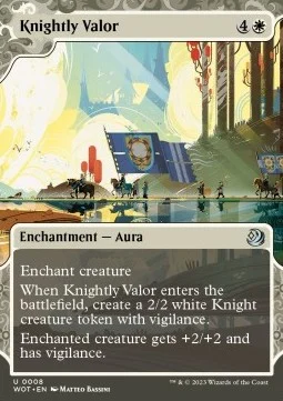 Knightly Valor [WOT #8] SPANISH NM