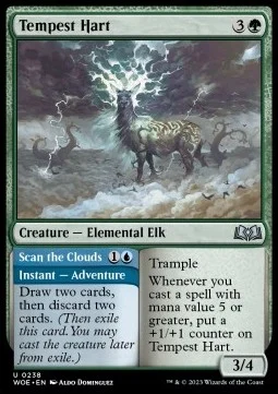 Tempest Hart // Scan the Clouds [WOE #238] SPANISH NM