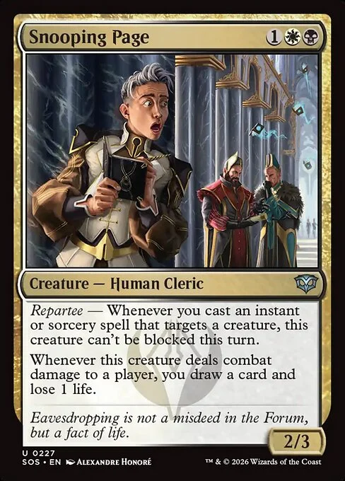 Snooping Page [SOS #227] ITALIAN NM