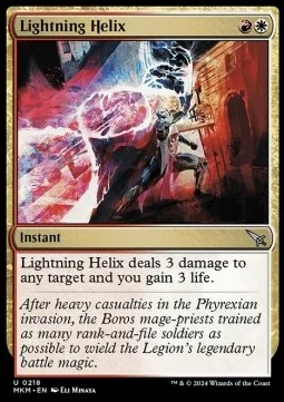Lightning Helix [MKM #218] SPANISH NM