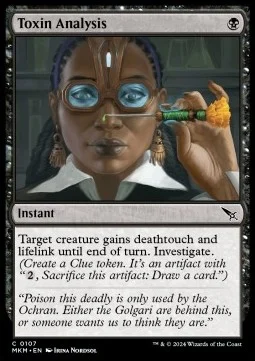 Toxin Analysis [MKM #107] SPANISH NM