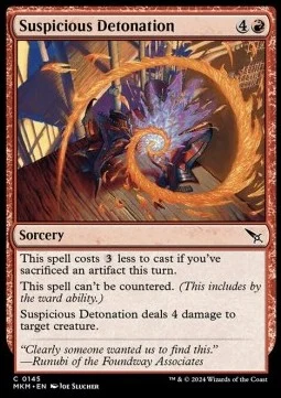 Suspicious Detonation [MKM #145] SPANISH NM