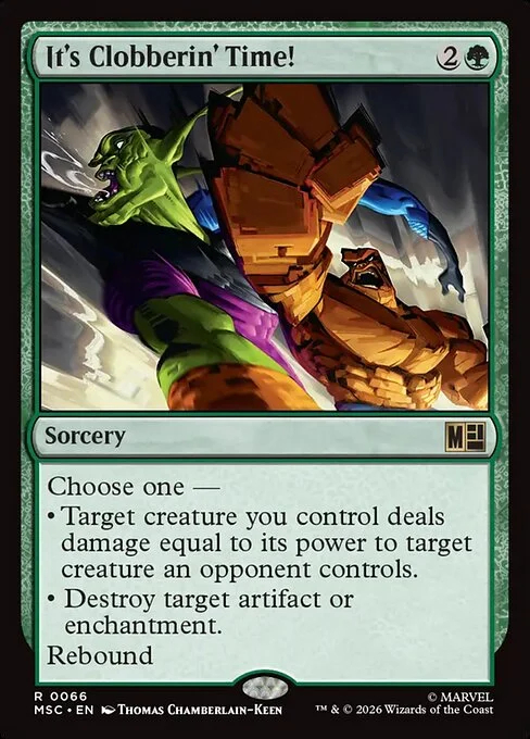 It’s Clobberin’ Time!