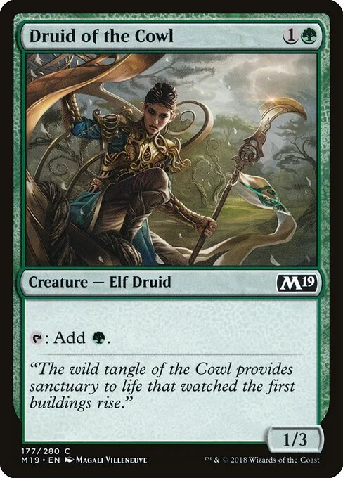 Druid of the Cowl [M19 #177] ENGLISH NM