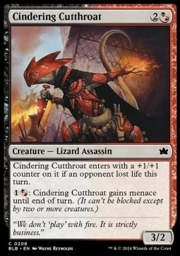 Cindering Cutthroat [BLB #208] SPANISH NM