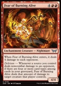 Fear of Burning Alive [DSK #135] ENGLISH NM