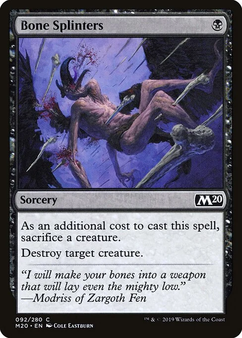 Bone Splinters [M20 #92] ENGLISH NM