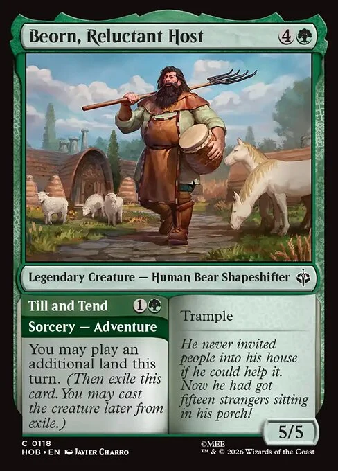 Beorn, Reluctant Host // Till and Tend [HOB #118] SPANISH NM