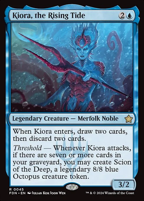 Kiora, the Rising Tide [FDN #45] SPANISH NM