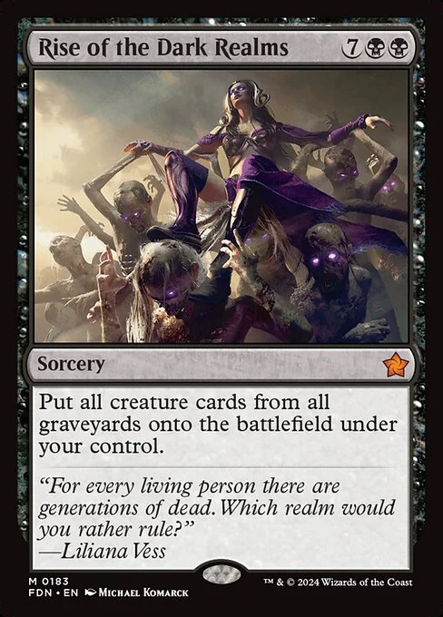 Rise of the Dark Realms [FDN #183] SPANISH NM