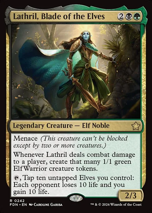 Lathril, Blade of the Elves [FDN #242] SPANISH NM
