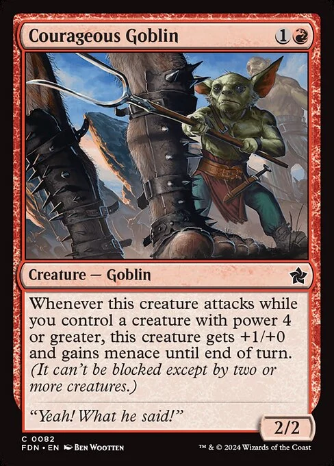 Courageous Goblin [FDN #82] SPANISH NM