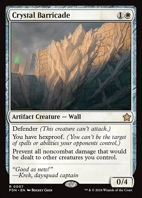 Crystal Barricade [FDN #7] SPANISH NM