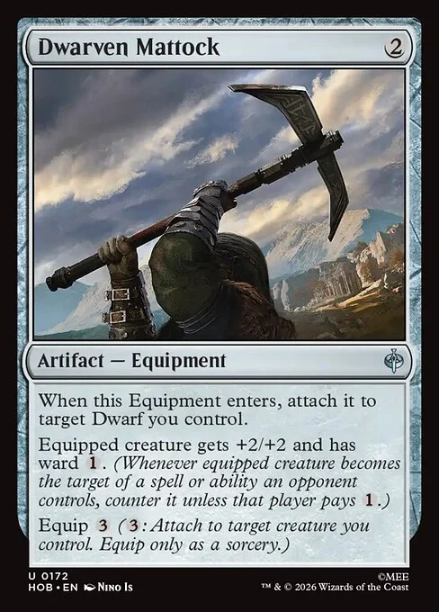 Dwarven Mattock [HOB #172] SPANISH NM