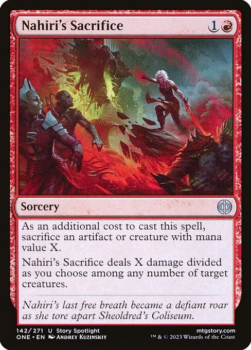 Nahiri's Sacrifice [ONE #142] ENGLISH NM