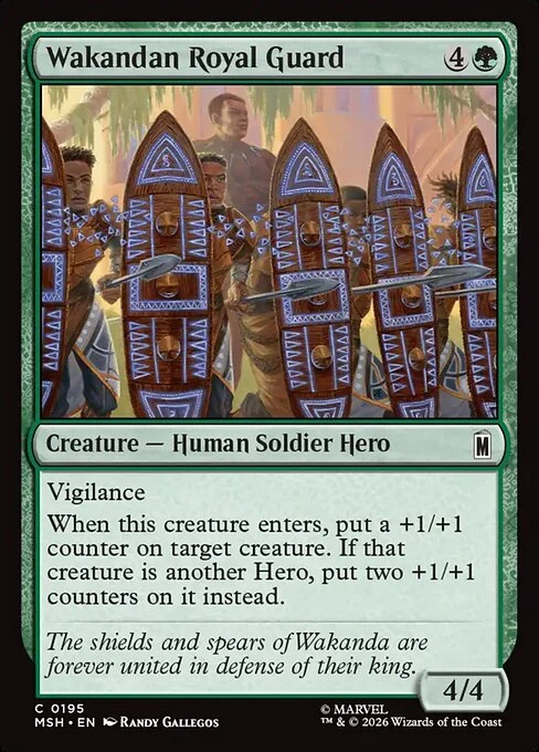 Wakandan Royal Guard [MSH #195] SPANISH NM