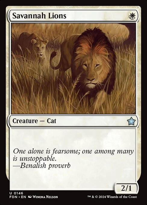 Savannah Lions [FDN #146] SPANISH NM