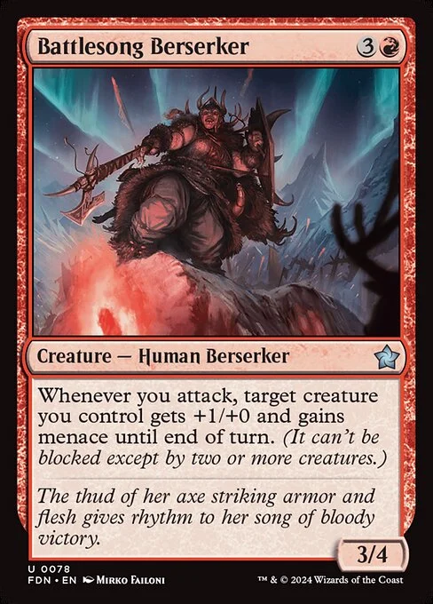 Battlesong Berserker [FDN #78] SPANISH NM