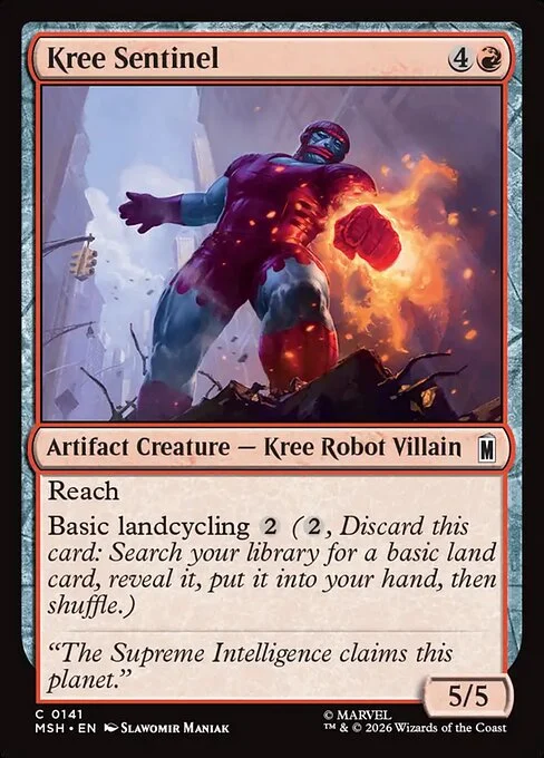 Kree Sentinel [MSH #141] SPANISH NM