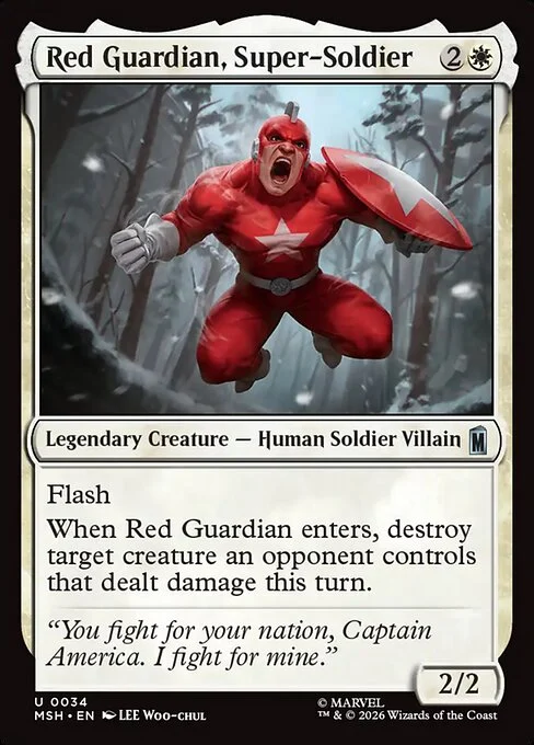 Red Guardian, Super-Soldier [MSH #34] SPANISH NM