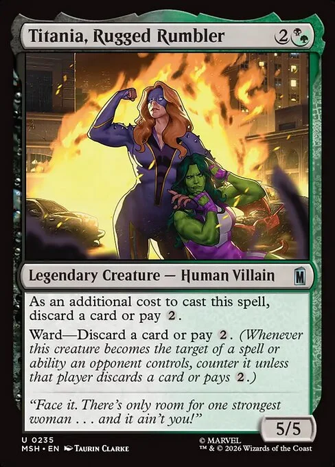 Titania, Rugged Rumbler [MSH #235] SPANISH NM
