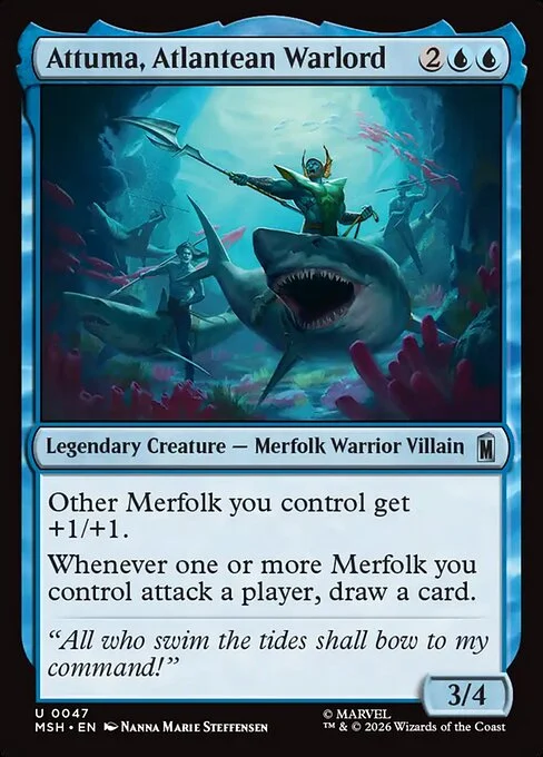 Attuma, Atlantean Warlord [MSH #47] SPANISH NM