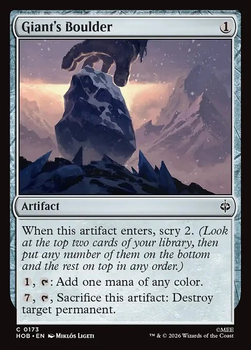Giant's Boulder [HOB #173] SPANISH NM