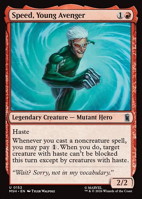 Speed, Young Avenger [MSH #152] SPANISH NM