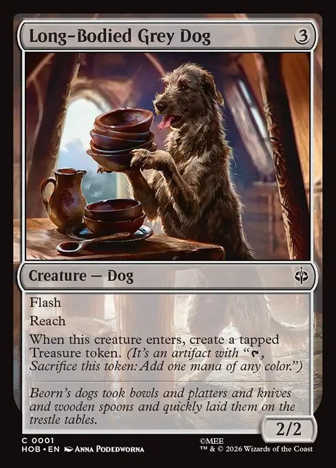 Long-Bodied Grey Dog [HOB #1] SPANISH NM