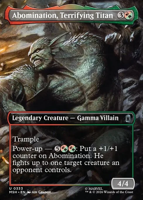Abomination, Terrifying Titan [XMSH #333] SPANISH NM