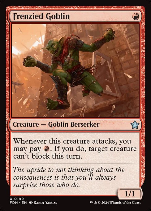 Frenzied Goblin [FDN #199] SPANISH NM