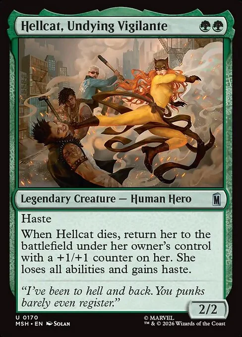 Hellcat, Undying Vigilante [MSH #170] SPANISH NM