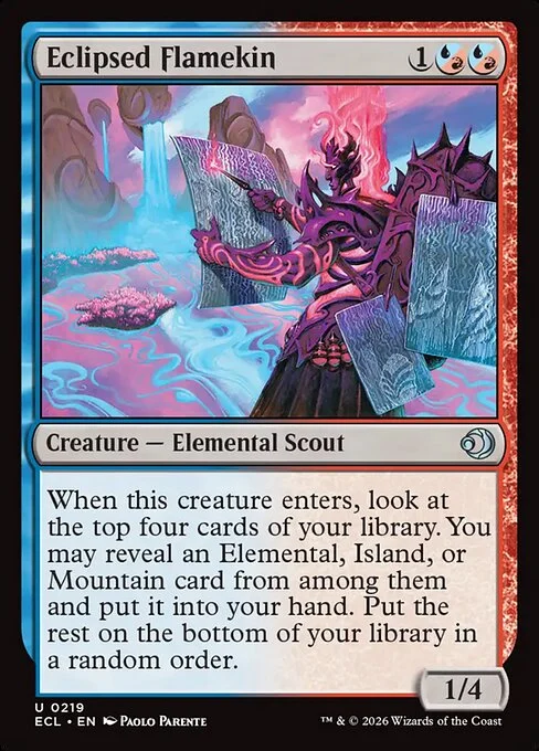 Eclipsed Flamekin [ECL #219] ITALIAN NM