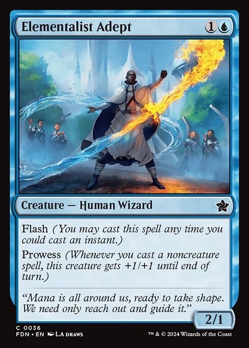 Elementalist Adept [FDN #36] SPANISH NM