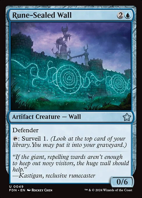 Rune-Sealed Wall [FDN #49] SPANISH NM
