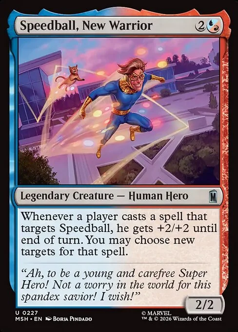 Speedball, New Warrior [MSH #227] SPANISH NM