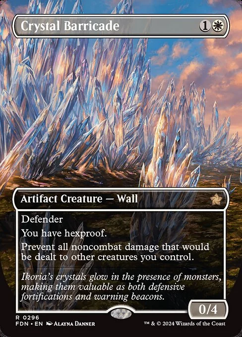 Crystal Barricade (V.1) [XFDN #296] SPANISH NM
