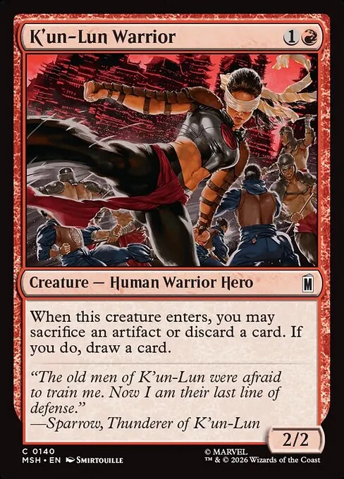 K'un-Lun Warrior [MSH #140] SPANISH NM