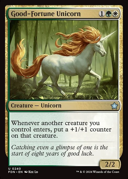 Good-Fortune Unicorn [FDN #240] SPANISH NM