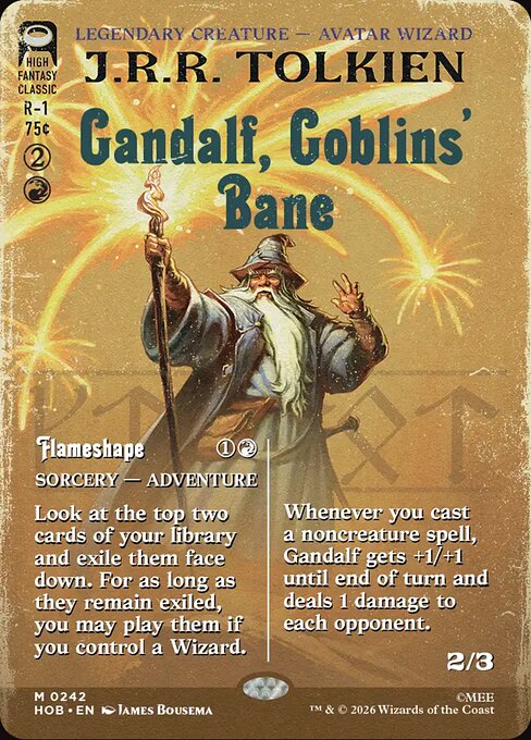 Gandalf, Goblins' Bane // Flameshape (V.1) [XHOB #242] SPANISH NM
