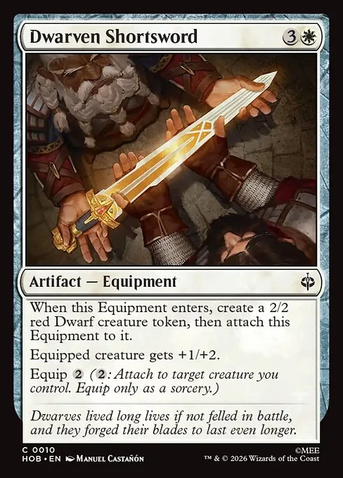 Dwarven Shortsword [HOB #10] SPANISH NM