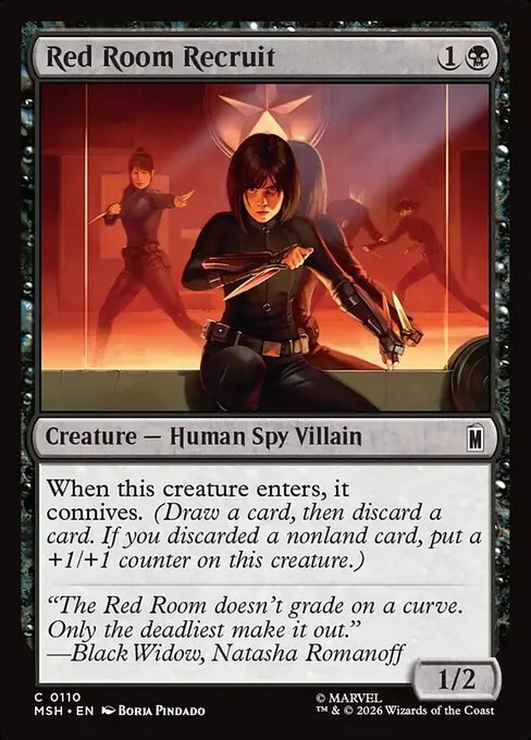 Red Room Recruit [MSH #110] SPANISH NM