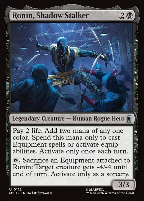 Ronin, Shadow Stalker [MSH #112] SPANISH NM