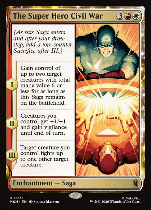 The Super Hero Civil War [MSH #231] SPANISH NM