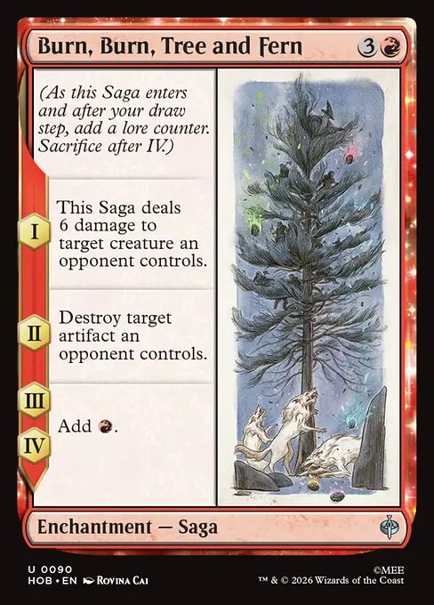Burn, Burn, Tree and Fern [HOB #90] SPANISH NM