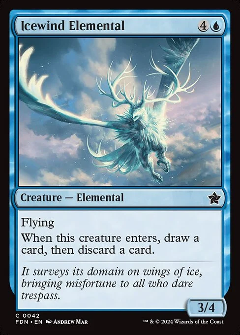 Icewind Elemental [FDN #42] SPANISH NM